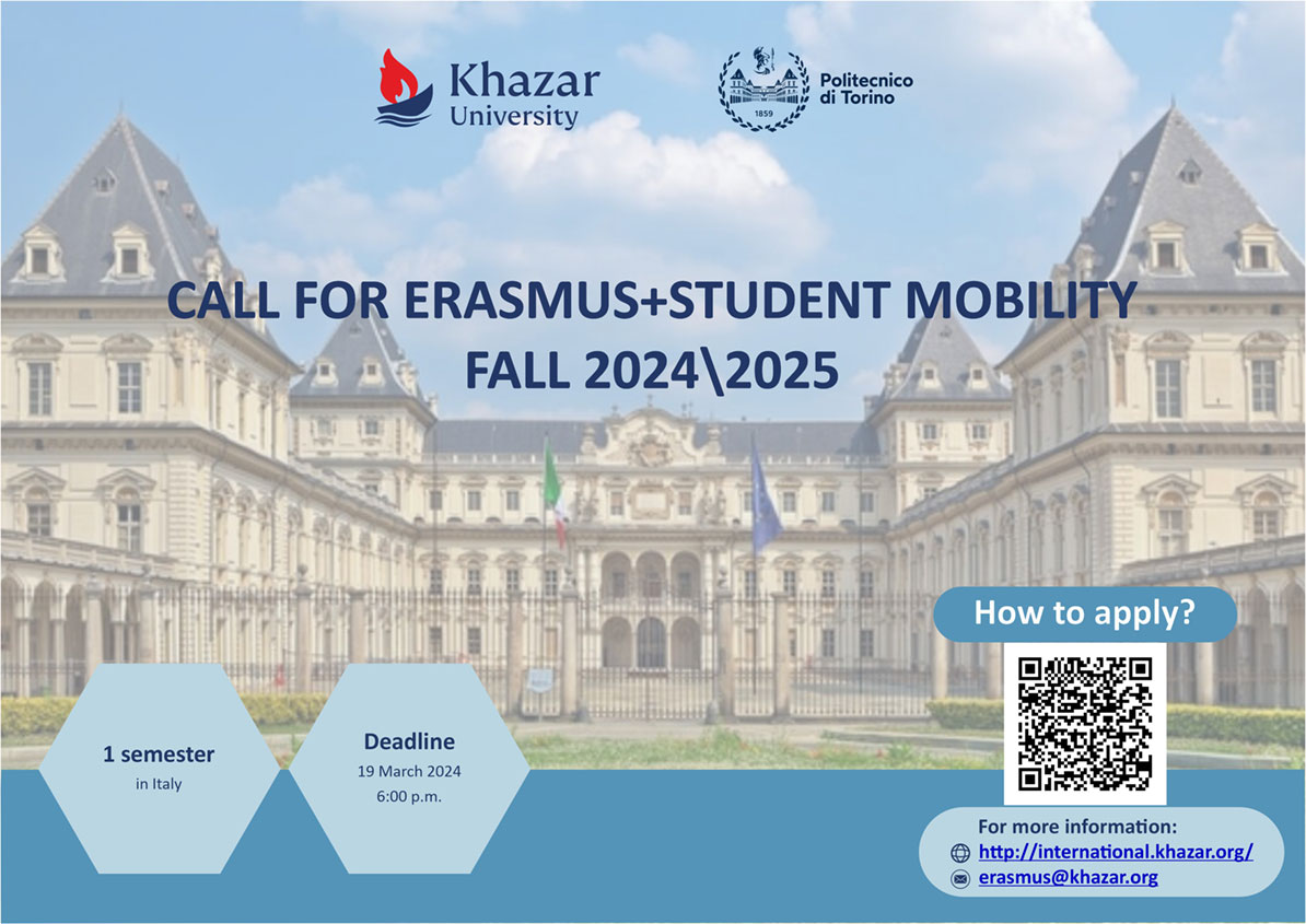 ERASMUS+ STUDENT MOBILITY FOR Politecnico di Torino, Italy 2024-2025 Fall Semester