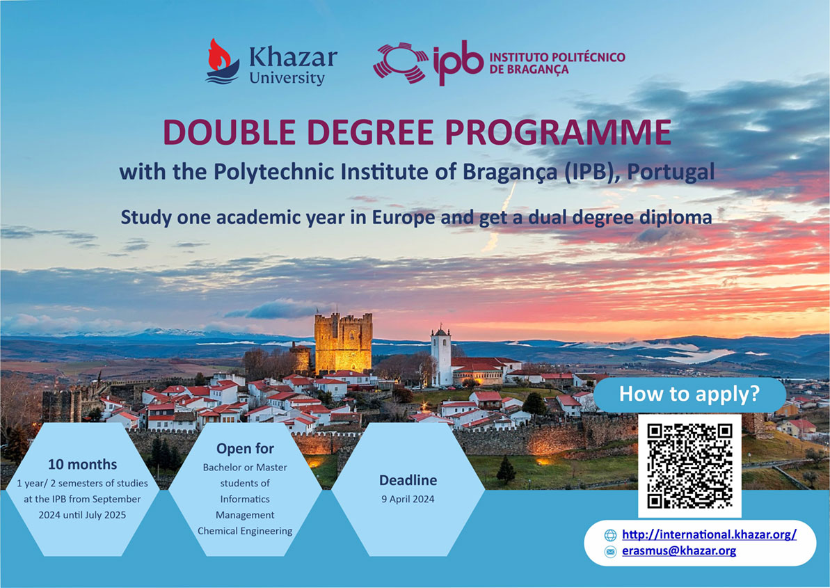 DOUBLE DEGREE PROGRAMME  with the Polytechnic Institute of Bragança (IPB)