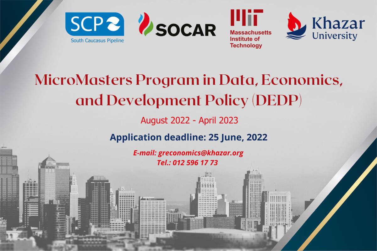 Announcement for application: “Data, Economy and Development Policy” MicroMaster Program